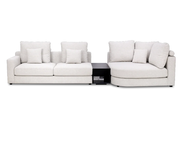 Anakin Luxury Anti-Snag Corner Sectional Sofa Set with Ashwood Console Table - Image 2