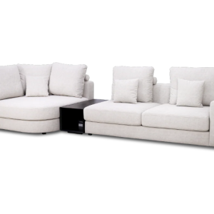 Anakin Luxury Anti-Snag Corner Sectional Sofa Set with Ashwood Console Table