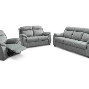 Castia Modern 3-Seater Performance Fabric Sofa (Grey Cloud)