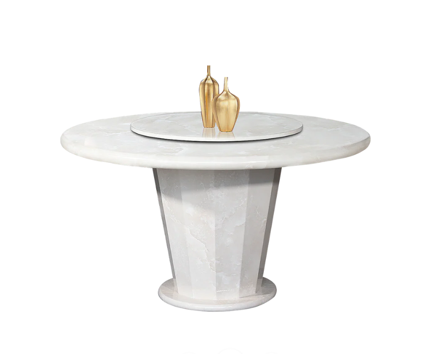 Aludra Modern Crystal Marble Dining Set (Available in 6-Seater & 8-Seater Options) - Image 4