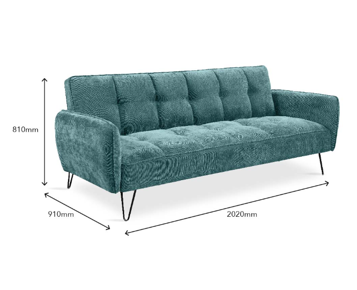Elami Premium Pet-Friendly Convertible Sofa Bed (Green) - Image 3