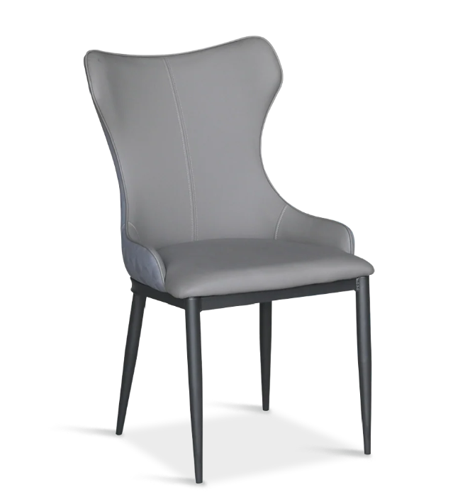 Mercede Contemporary Marble Dining Set (1 Round Table + 6 Chairs) - Image 4