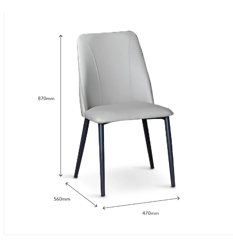 Numan Modern Round Marble Dining Set (1 Table + 6 Chairs) - Image 3