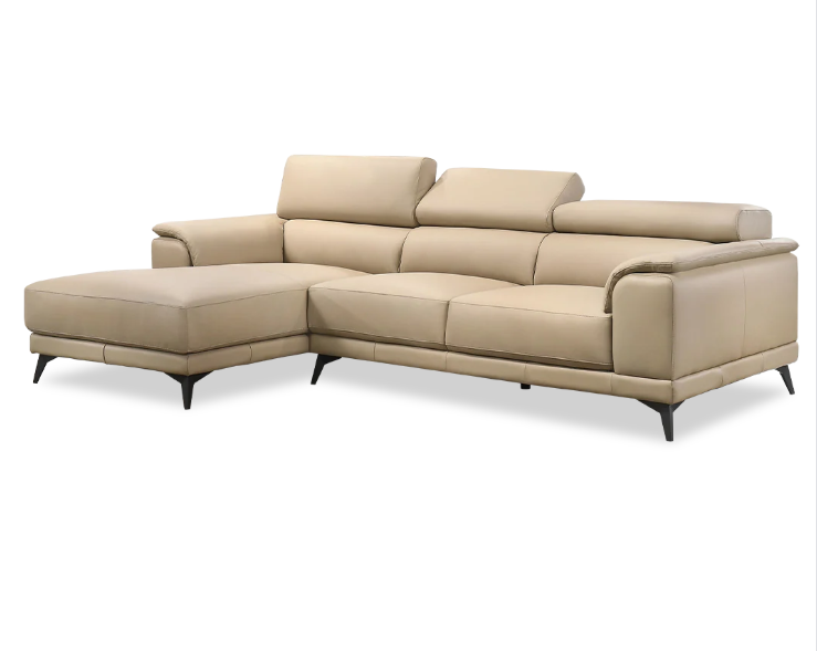 Raden Premium Full Leather L-Shape Sectional Sofa
