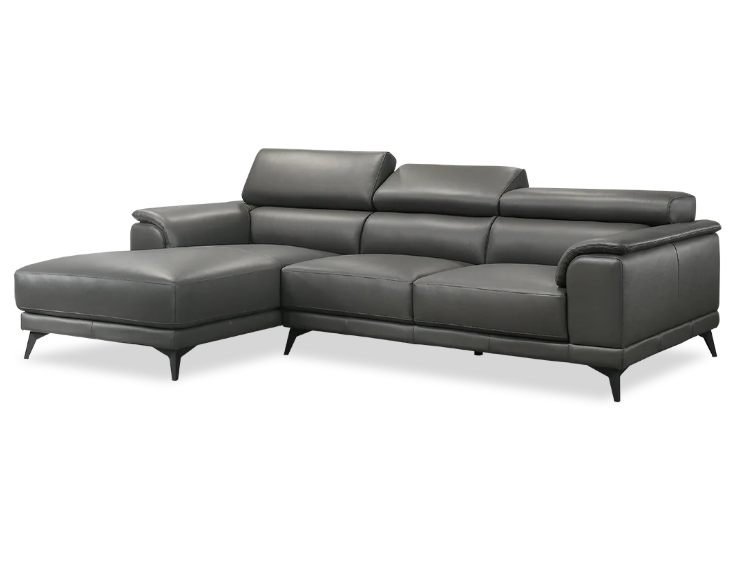 Raden Premium Full Leather L-Shape Sectional Sofa - Image 4