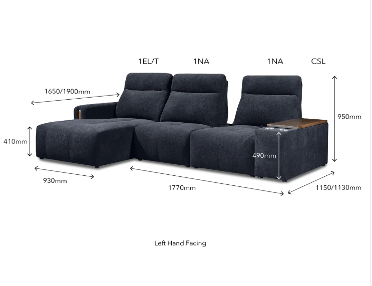 Vasantha Premium Modular Push-Back L-Shape Sectional Sofa - Image 4