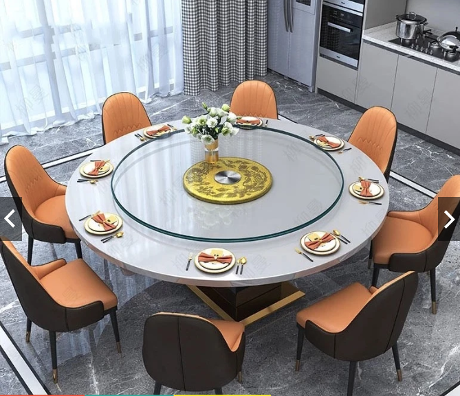 Premium Rotating Tempered Glass Dining Table Turntable (Lazy Susan)