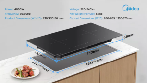 Midea Two Burners Induction Hob (MIH402VK)