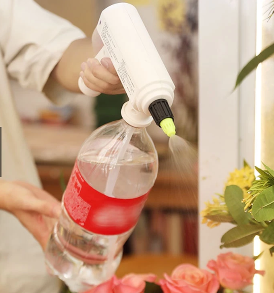 Rechargeable Sprayer for Watering ,cleaning and Disinfecting – Connects to Standard Bottles