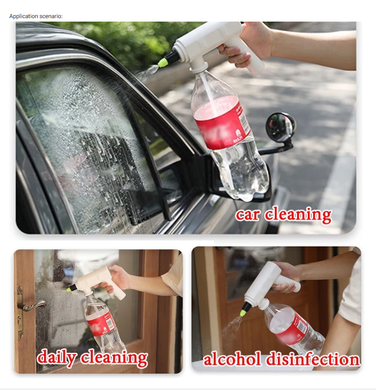 Rechargeable Sprayer for Watering ,cleaning and Disinfecting – Connects to Standard Bottles