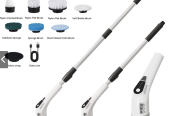 9-in-1 Cordless Electric Scrubber for Kitchen, Bathroom & Toilet Cleaning