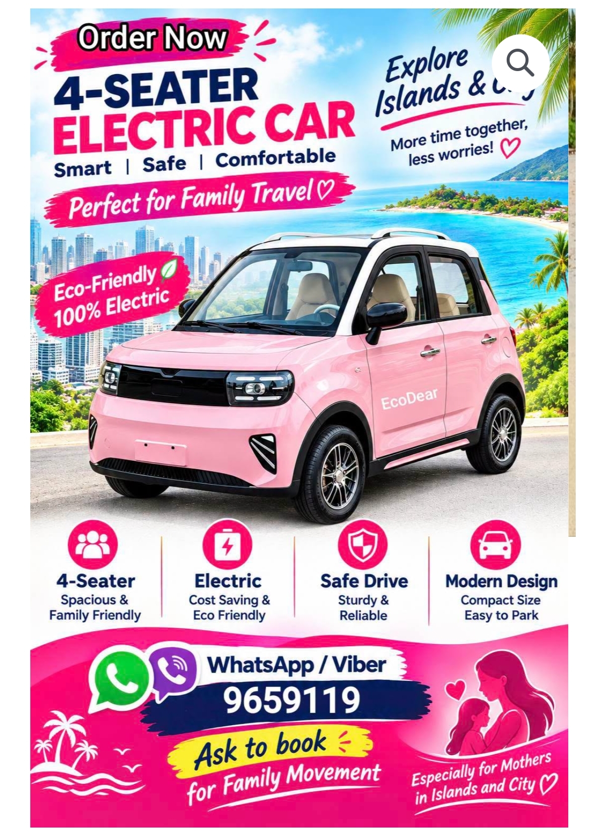 Own a Family friendly Battery Car , Affordable Car for Islands and MOMs , WhatsApp/Viber: 9659119