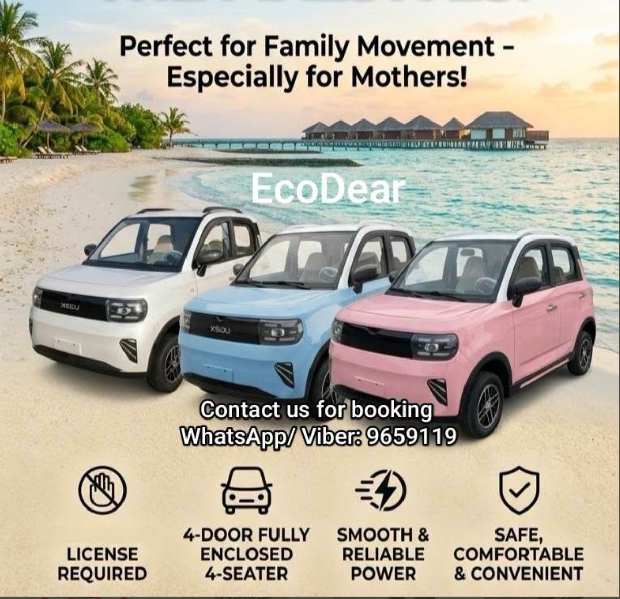 Own a Family friendly Battery Car , Affordable Car for Islands and MOMs , WhatsApp/Viber: 9659119